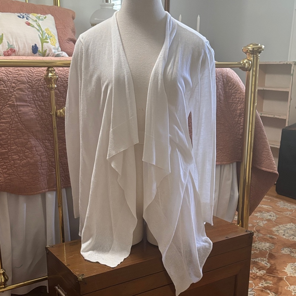 Cable & Gauge white Knit Cardigan